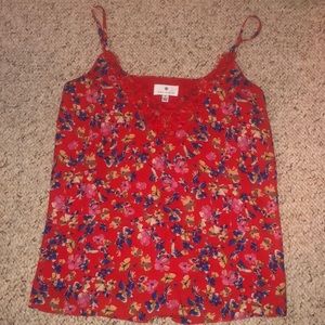 Lovely Red, Blue, and Yellow top (barely worn)